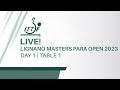 live | Day 1 | ITTF Lignano Masters Para Open 2023