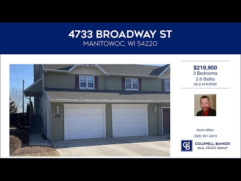 4733 Broadway St, Manitowoc, WI home video tour