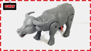 Đồ chơi Con Trâu đen biết đi chạy pin Animals Elephant Buffalo toy for kids