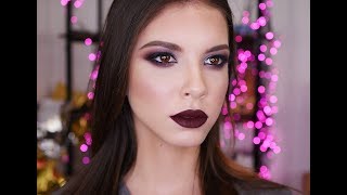 Бордово-синие смоки айс / Wine blue smoky eyes make up Бордово-синие смоки айс / Wine blue smoky eyes make up