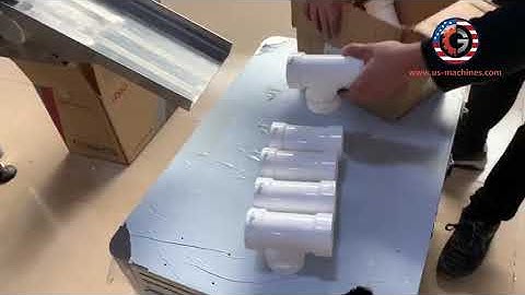 Automatic plumbing fitting hose real time label printing side labeling machine with scanning system