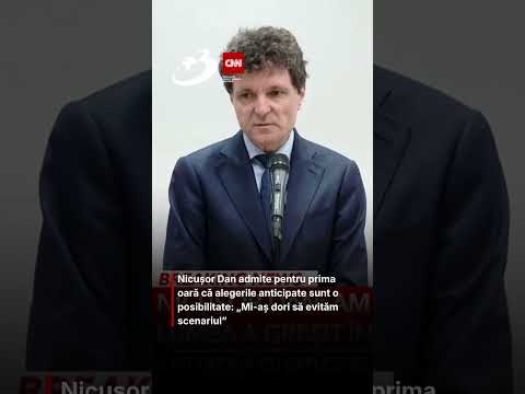 Nicușor Dan admite pentru prima oară că alegerile anticipate sunt o posibilitate