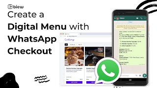 Create a digital menu with WhatsApp checkout