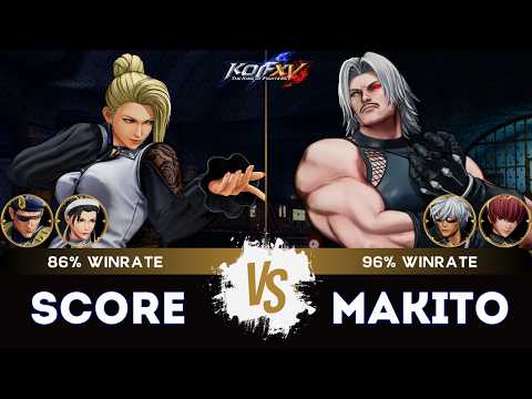 KOF XV ▰ SCORE (Mature/Chizuru/Heidern) 🆚 MAKITO (K'/O.Rugal/O.Chris) 🎞️Replay Match - 9/26