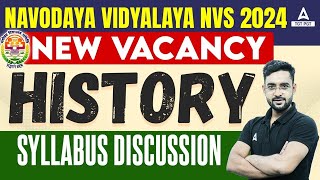 NVS Teacher Recruitment 2024 | NVS TGT/PGT History Syllabus 2024