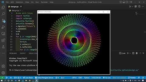 Design With help of Turtle Library  @VikasCodingSchool