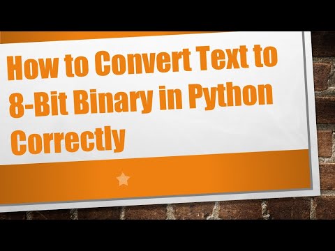 How to Convert Text to 8-Bit Binary in Python Correctly