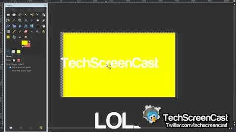 Gimp tutorial: Border text