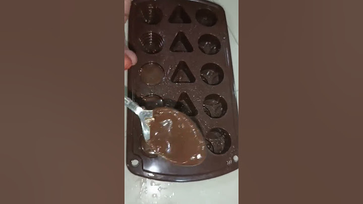 Trying to make chocolate in chocolate mould 😍🍫