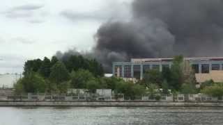 Пожар на заводе ЗИЛ 08.07.2015