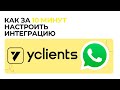 Как настроить интеграцию YCLIENTS и WHATSAPP