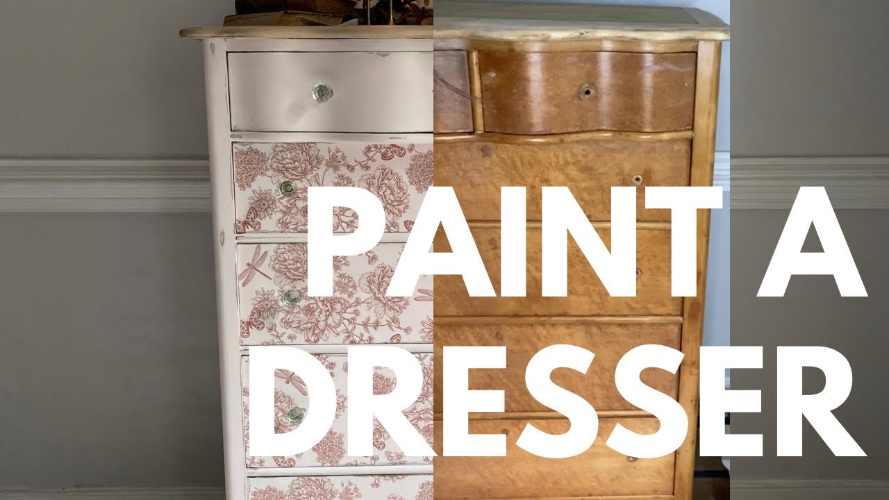 Paint A Thrifted Dresser With Chalk Mineral Paint ( A simple furniture ...