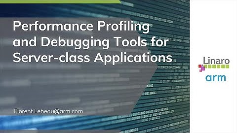 Linaro hosted Arm webinar on Performance Profiling and Debugging Tools for Server-class Applications