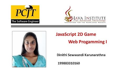 THE RED HAT BOY | 2D Game Development | Java Institute | Dinithi Sewwandi