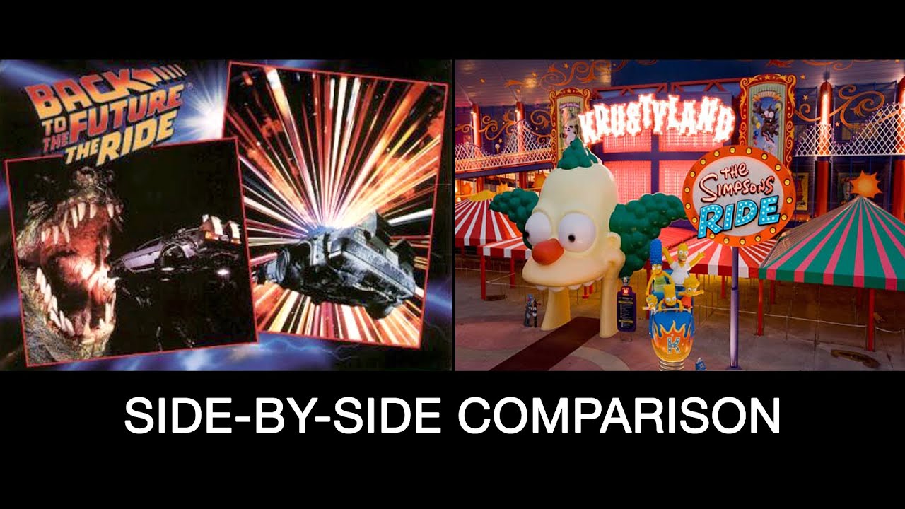 Back to the Future vs. The Simpsons Rides