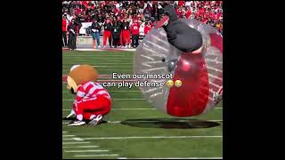 Nice hit Brutus😭😭 #ohiostate #football #mascot #shorts #viral #funny #meme #edit #blowup #beckayyy
