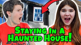 Sleepover in a Haunted House! Whats in the Secret Mansion!? w/@Carlaylee