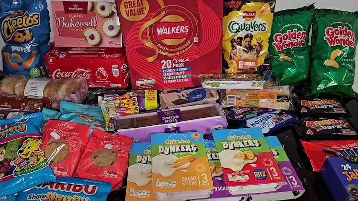 Huge Morrisons food shop for a big family. UK grocery haul