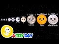Moons of the Solar System and Their Giants