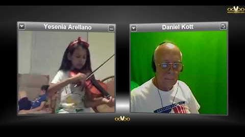 violin fiddle lessons using ooVoo (a free internet video service) - demo