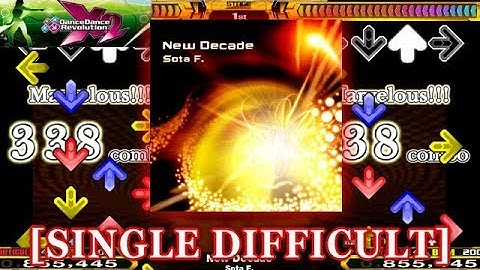 【DDR X2】 New Decade [SINGLE DIFFICULT] 譜面確認＋クラップ