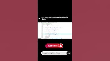 replace character of a string #tutorial #program #code #programming #coding #cplusplus