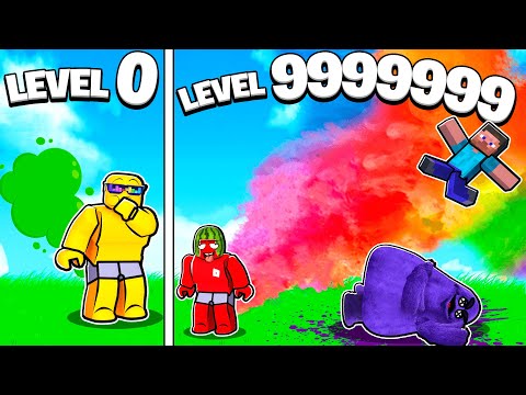 Upgrading to MAX LEVEL in Fart Simulator Roblox