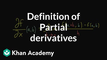 Formal definition of partial derivatives