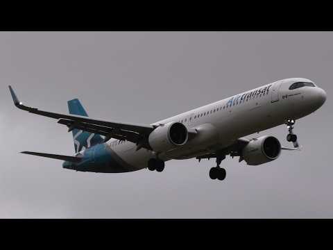 Air Transat & Jet Blue Airbus A321NEOs at London Gatwick Airport