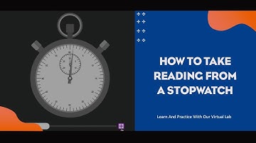 HOW TO TAKE READING FROM A STOPWATCH