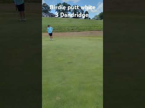 Game of Inches! Birdie Look on White #3 at Dandridge Golf