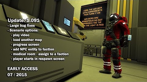 Space Engineers - Update 01.091: Bugfixing, New scenario editor options