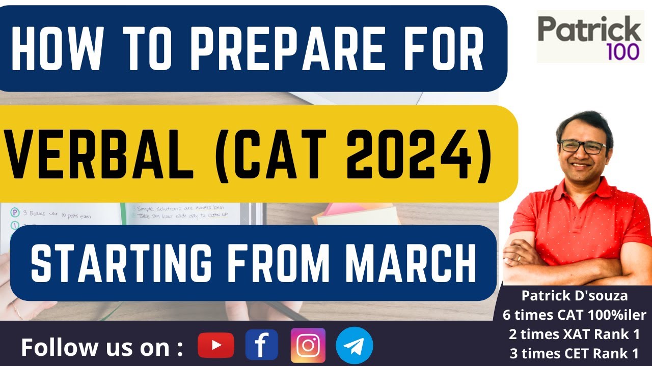 How to prepare Verbal Section for CAT 2024 starting from March ...