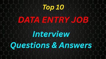 Top 10 Data Entry Interview Questions & Best Sample Answers to Get Hired (2025) #dataentry