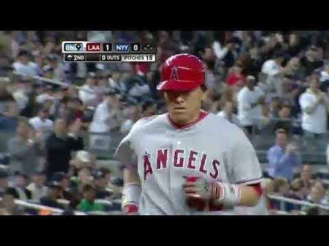 2010/04/15 松井HR ヤンキースファンからも暖かな声援 - YouTube