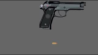 Beretta 92FS shot and reload test (stick nodes)