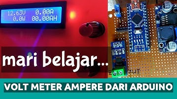 VOLT METER AMPERE DARI ARDUINO