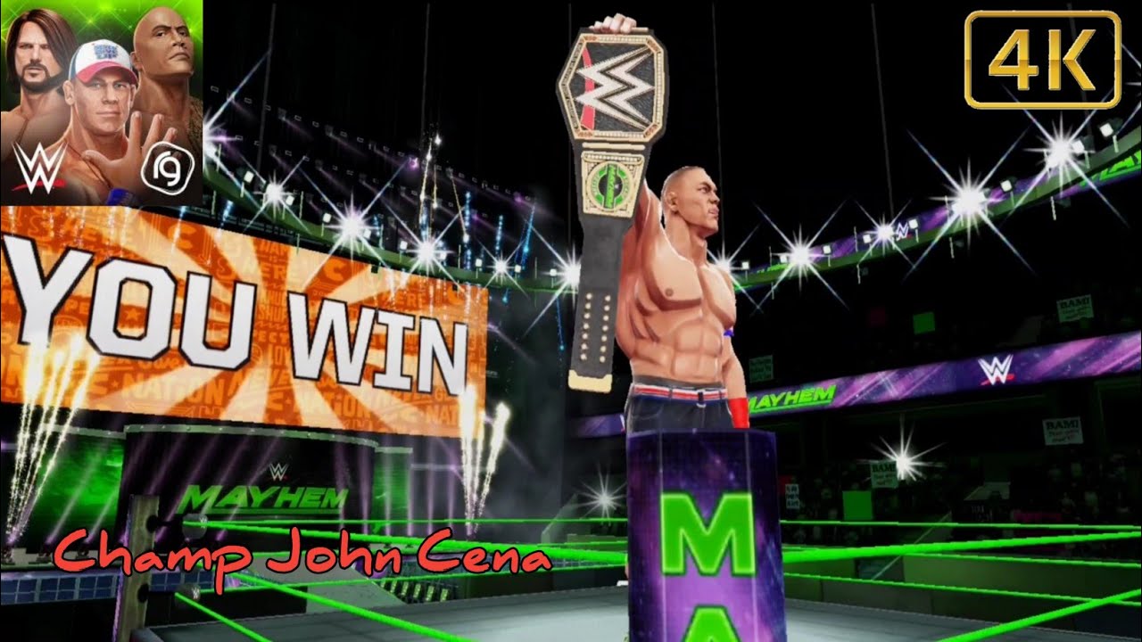 WWE MAYHEM - Gameplay Part 3 Champion John Cena - YouTube
