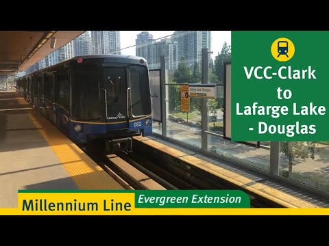 SkyTrain Millennium Line VCC Clark To Lafarge Lake Douglas Mark 1