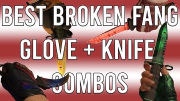 Best CSGO Operation BROKEN FANG Gloves + Knife COMBOS