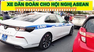 Xe VinFast Lux của CSGT | Nghi vấn làm xe dẫn đoàn hội nghị ???