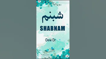 Shabnam Name Meaning Status Urdu E Hind Official 