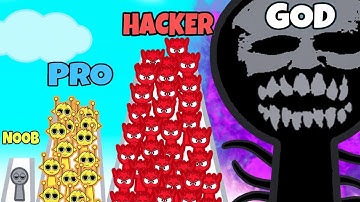 Sprunky Music Run Gameplay Walkthrough All Levels NOOB vs PRO vs HACKER vs GOD