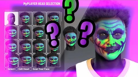 *NEW* GLOWING JOKER FACE CREATION ON 2K20