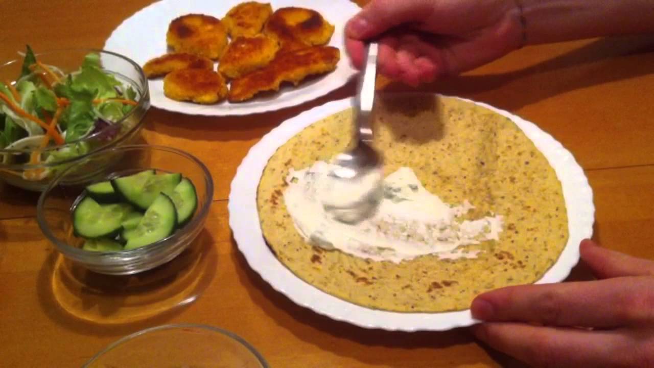 Wraps machen Rezept mit Schnitzel zubereiten YouTube