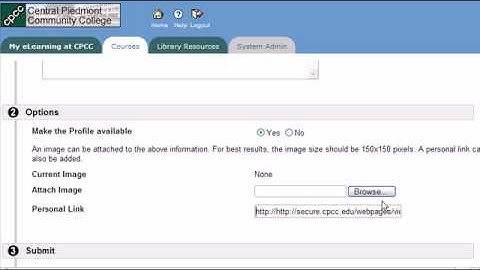 How to create a faculty profile in your online Blackboard course