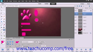 Photoshop Elements 12 Tutorial Using the Shape Tools Adobe Training Lesson 12.3