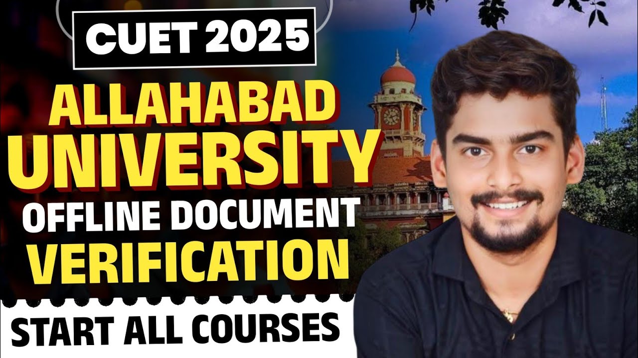 Allahabad University Offline Documents Verifaction Start 😳 Full Official Notice For All Course 