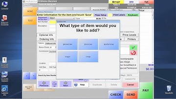 Restaurant Pro Express (RPE) - Creating Standard Menu Items