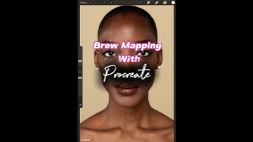 Brow Mapping with Procreate #procreate #shortsfeed #browmapping #browshaping #eyebrowtutorial #fyp